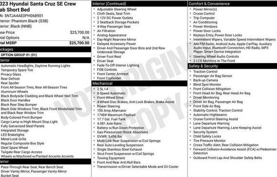 HYUNDAI SANTA CRUZ 2023 5NTJA4AE0PH068901 image